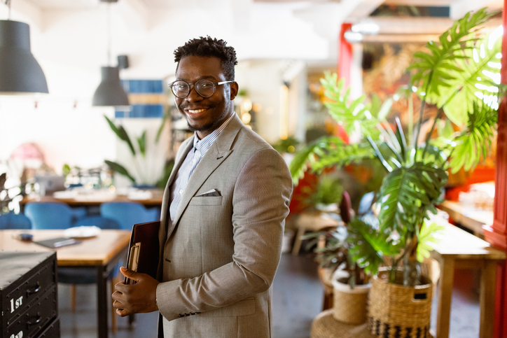 Portrait of a black businessman